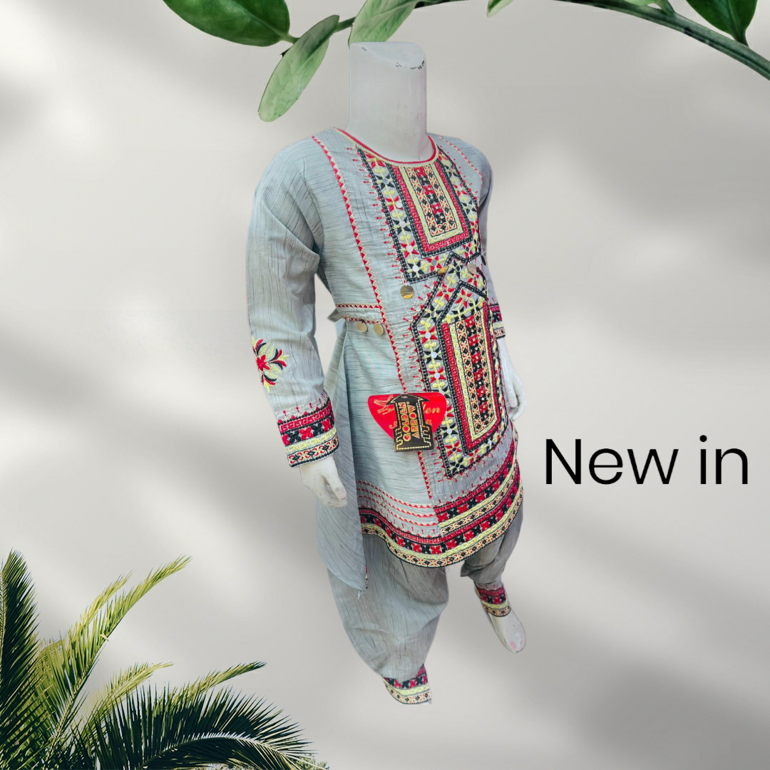 Girls Lawn Embroidered Suits 26-36