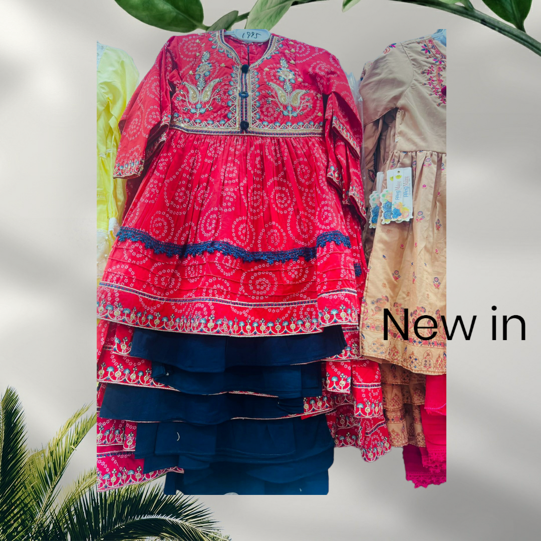 Girls Lawn Embroidered Suits 26-36