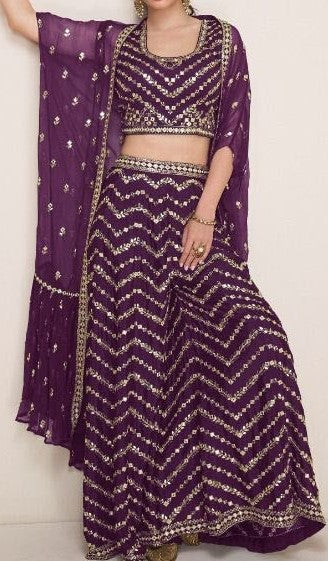 Polki (Crop top, shrara, Gown)