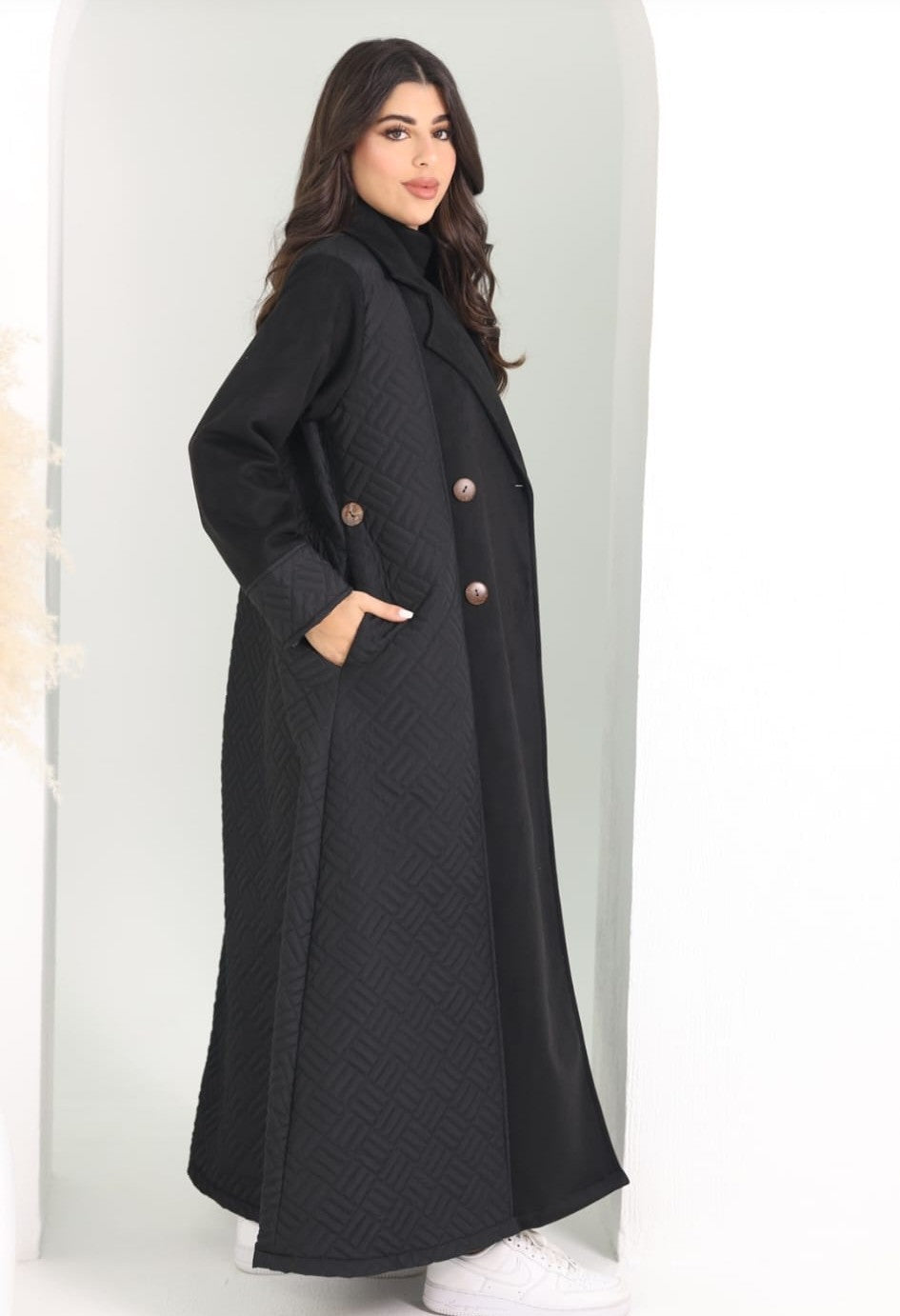Turkish Long Quilted Coat 3 pc