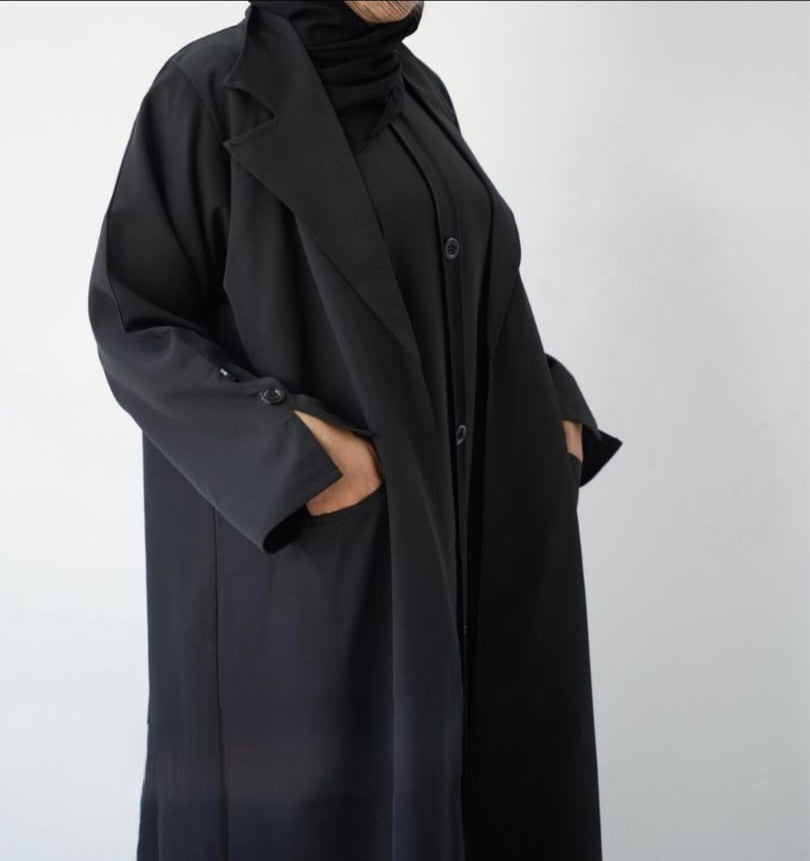 Slit Style Button Abaya