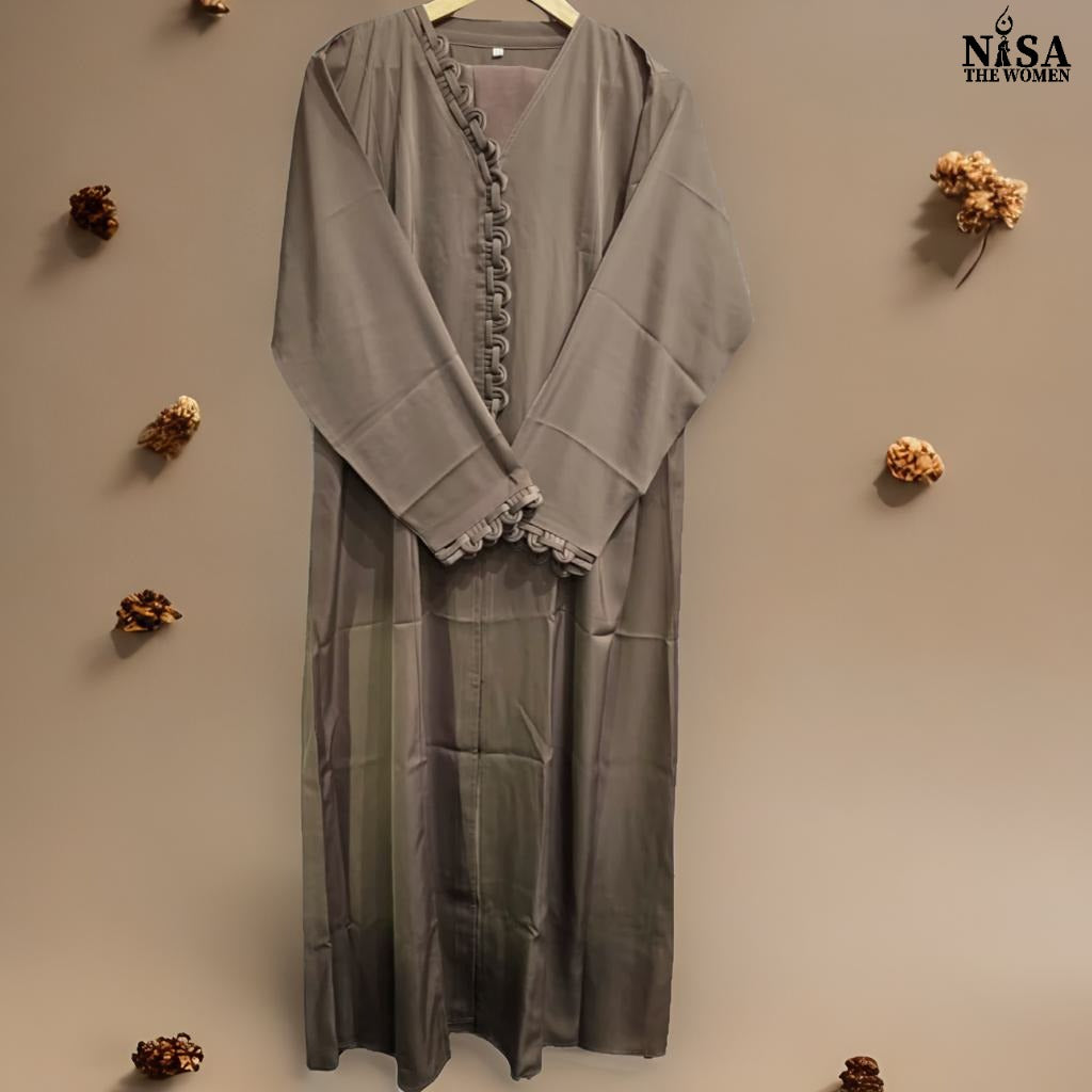 Modern Tube work Abaya : C045001