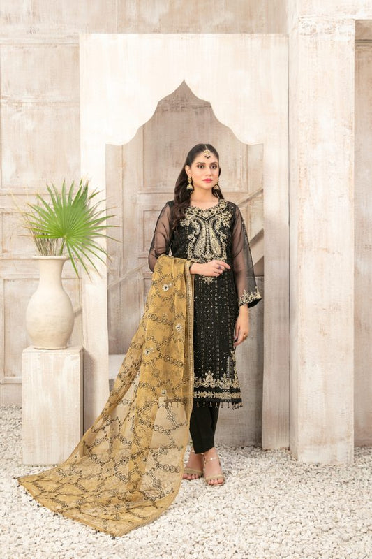 Mishkah Fancy Organza Tawakkal Suit