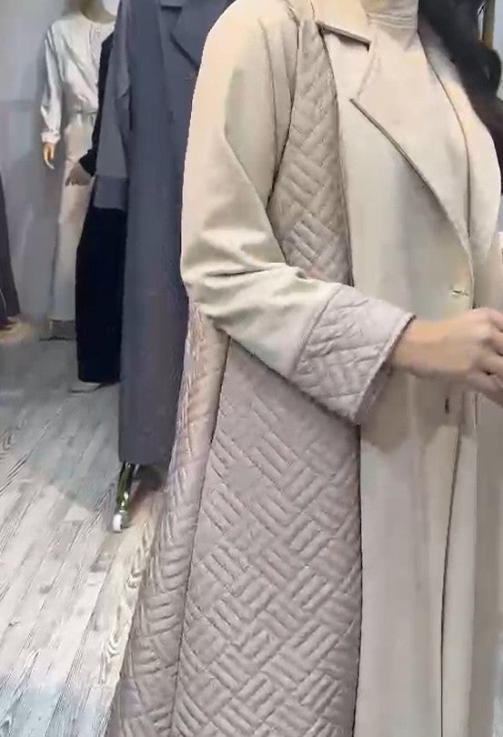 Turkish Long Quilted Coat 3 pc