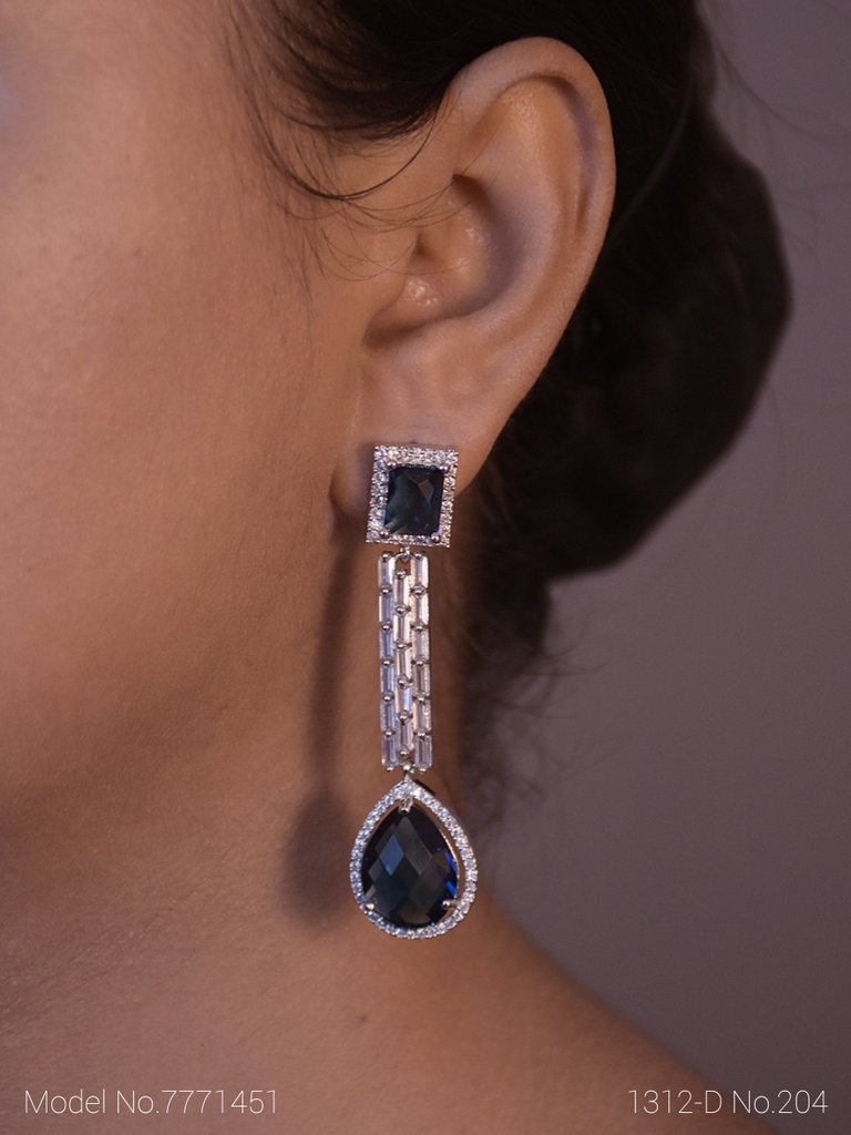 Black CZ Earings